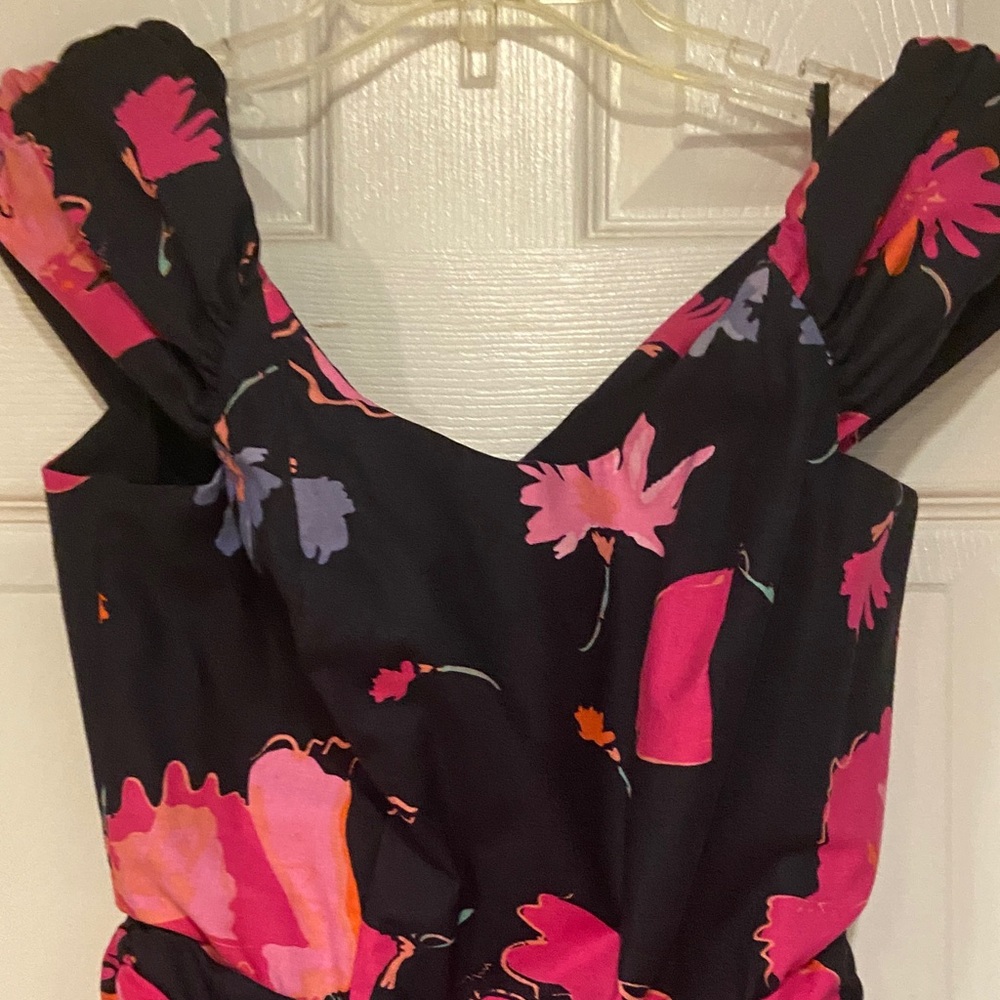 Vintage Laura Ashley Dress - Pink and Black Floral NWT - Picture 4 of 16